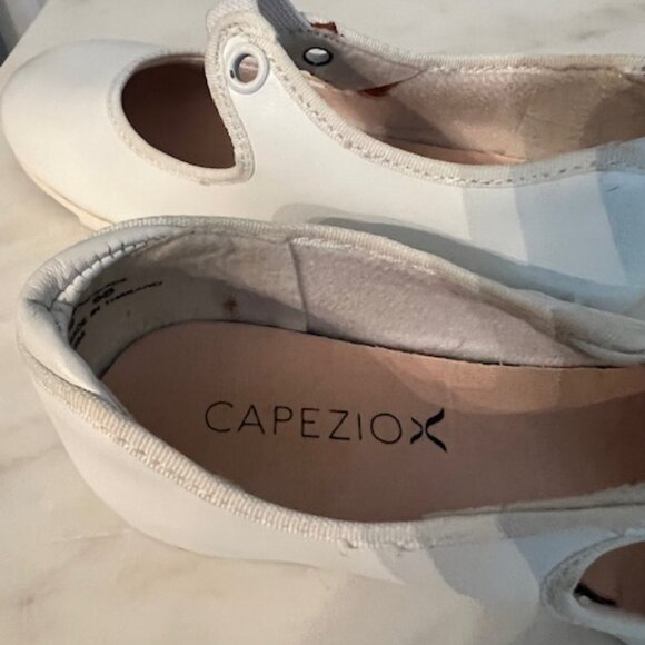 Capezio Girls White Tap Shoes 12M - Picture 4 of 6